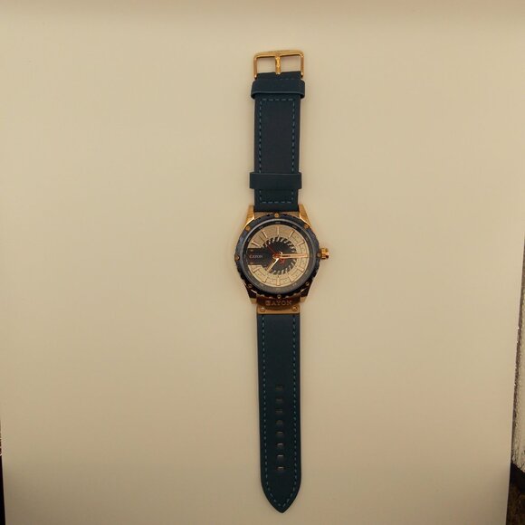 Cayon Men's Leather Watch Casual Quartz Watches Fashion Calendar Wristwatch-NWT - Picture 4 of 10